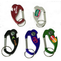 4-In-1 Jumbo Size Carabiner/ Bottle Opener/ Key Chain/ Compass